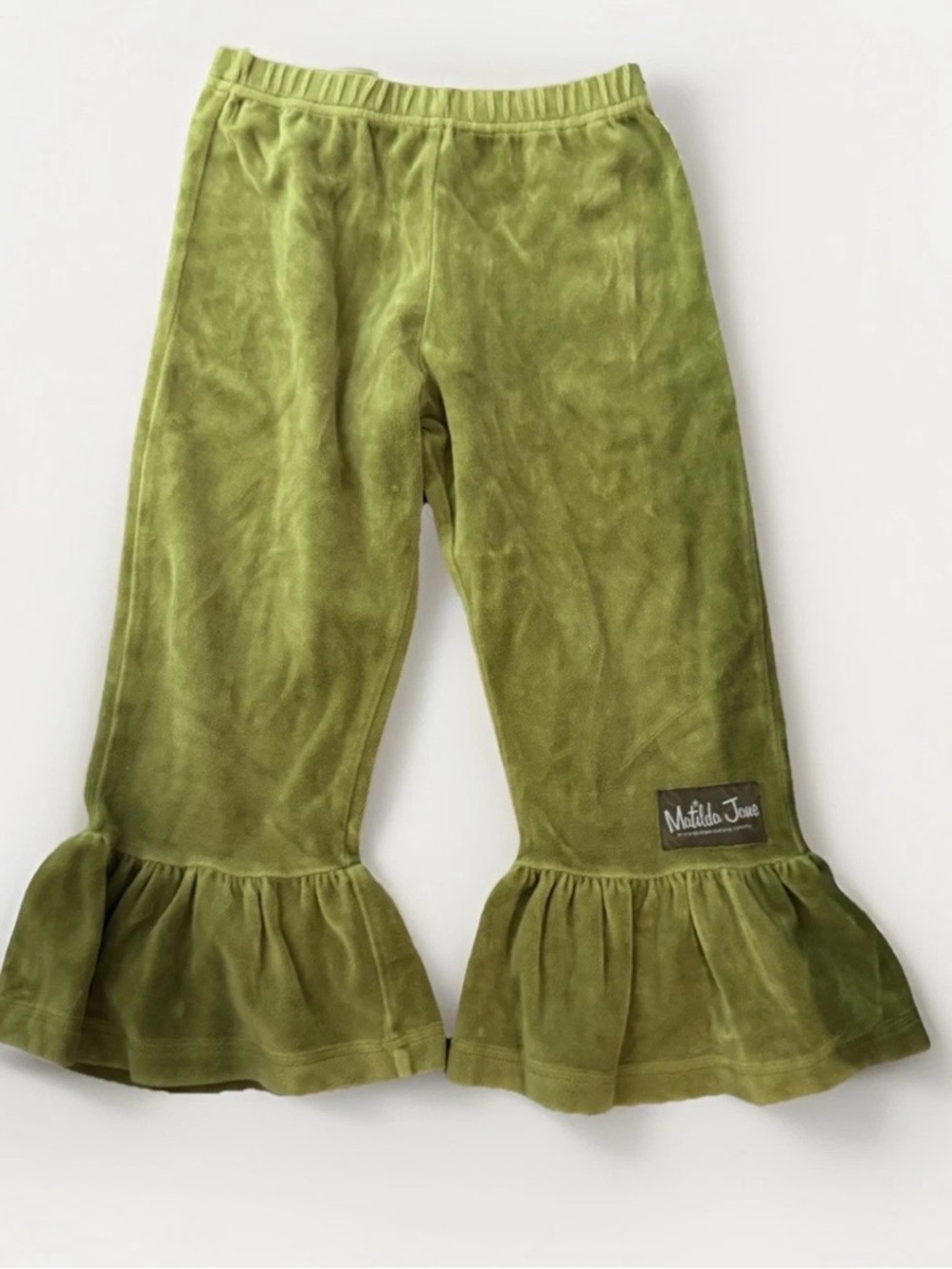 Matilda Jane Velour Ruffle Hem Cropped Pants